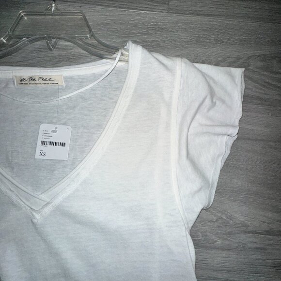 Free People short flutter sleeve Tee shirt top NWT - Picture 3 of 4